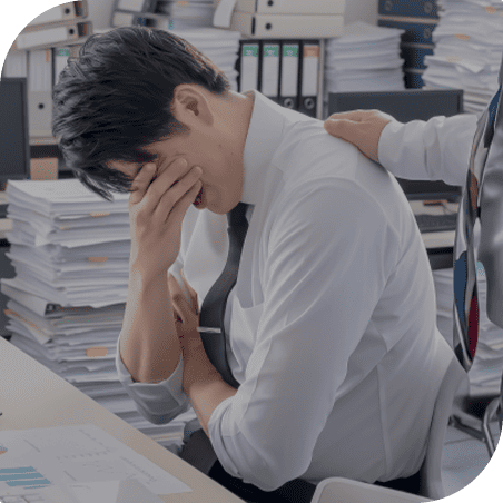 仕事が多忙で整理をする
時間を作れない